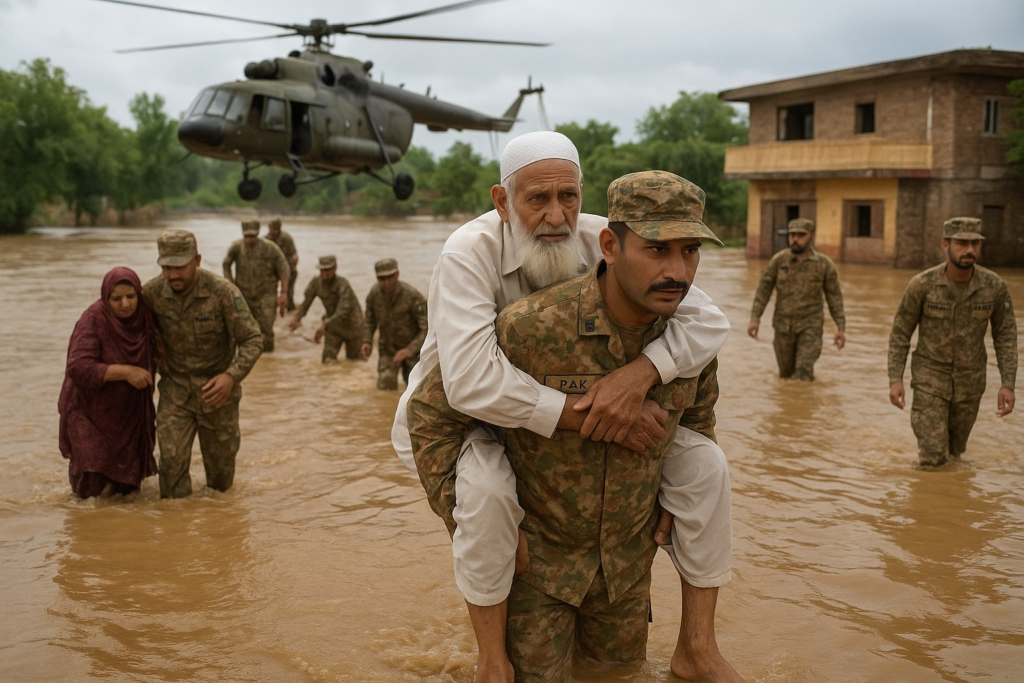 Pakistan Army flood relief